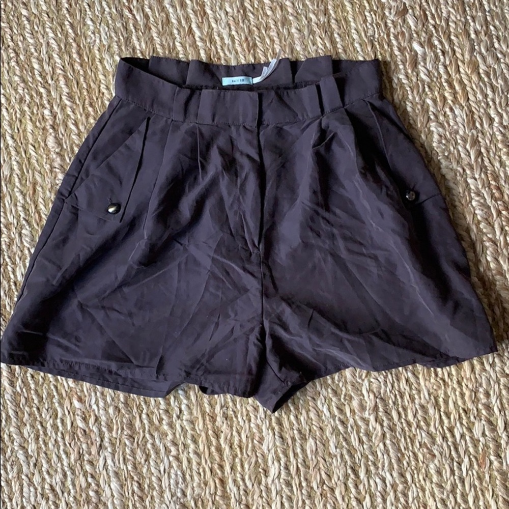 High waisted sueded shorts